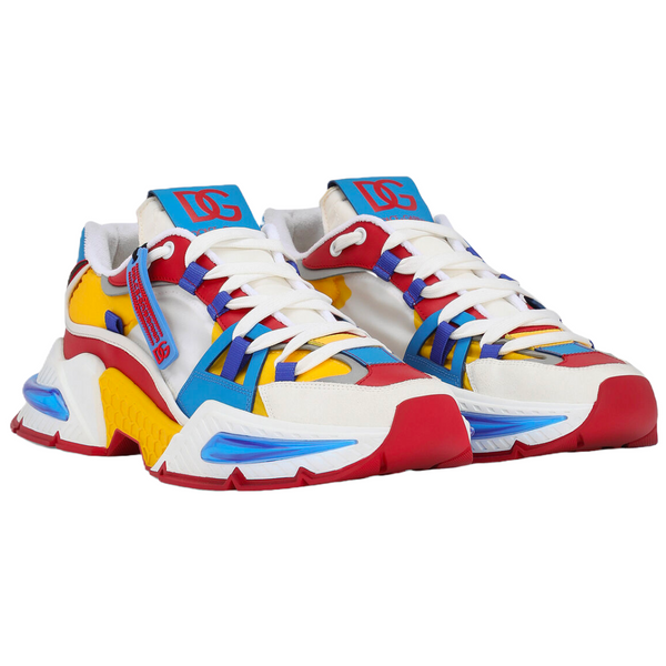DOLCE & GABBANA AIR MASTER SNEAKER YELLOW/BLUE/RED/WHITE