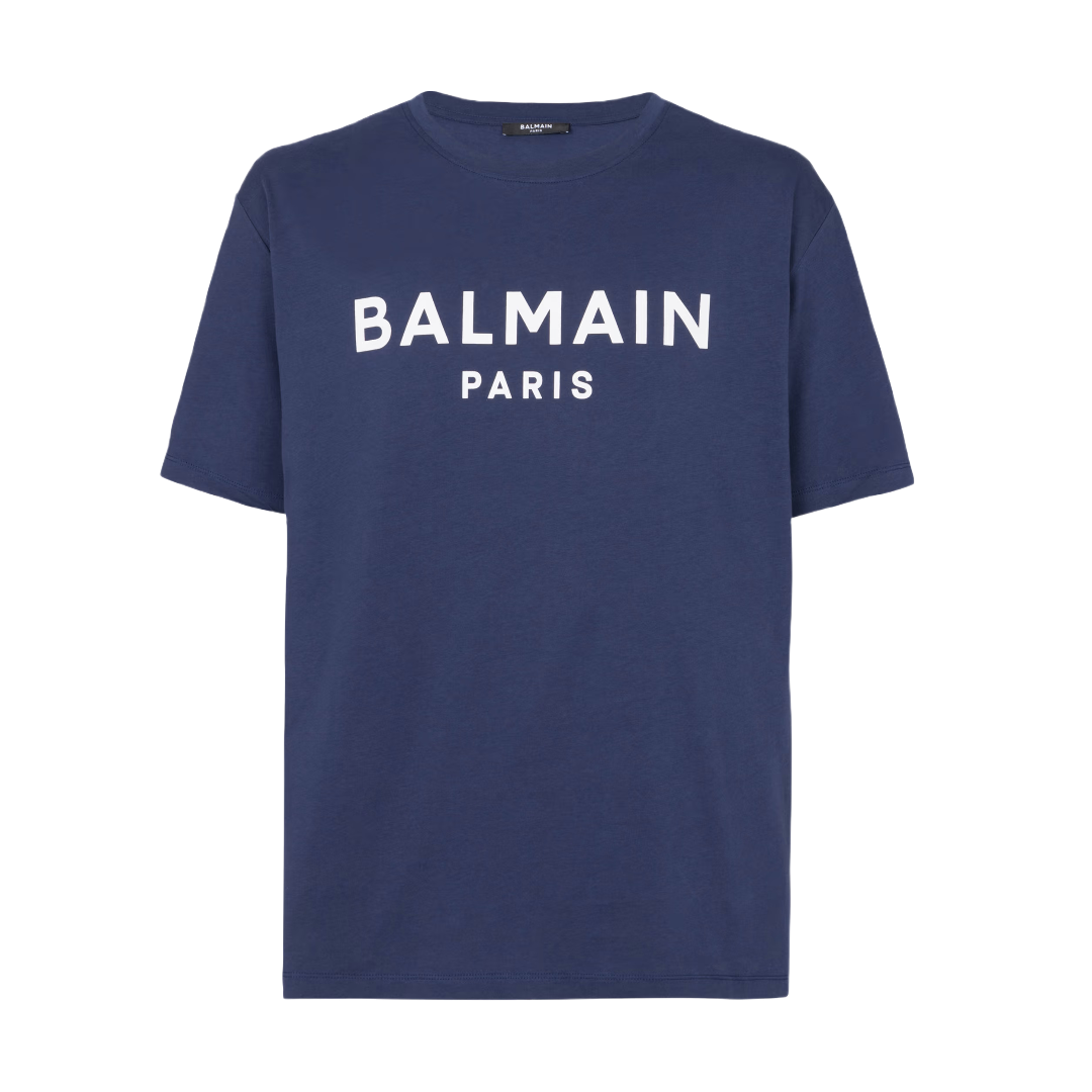 BALMAIN PARIS PRINTED TSHIRT