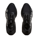 BALMAIN B-BOLD TRAINERS IN RUBBERISED LEATHER AND NEOPRENE