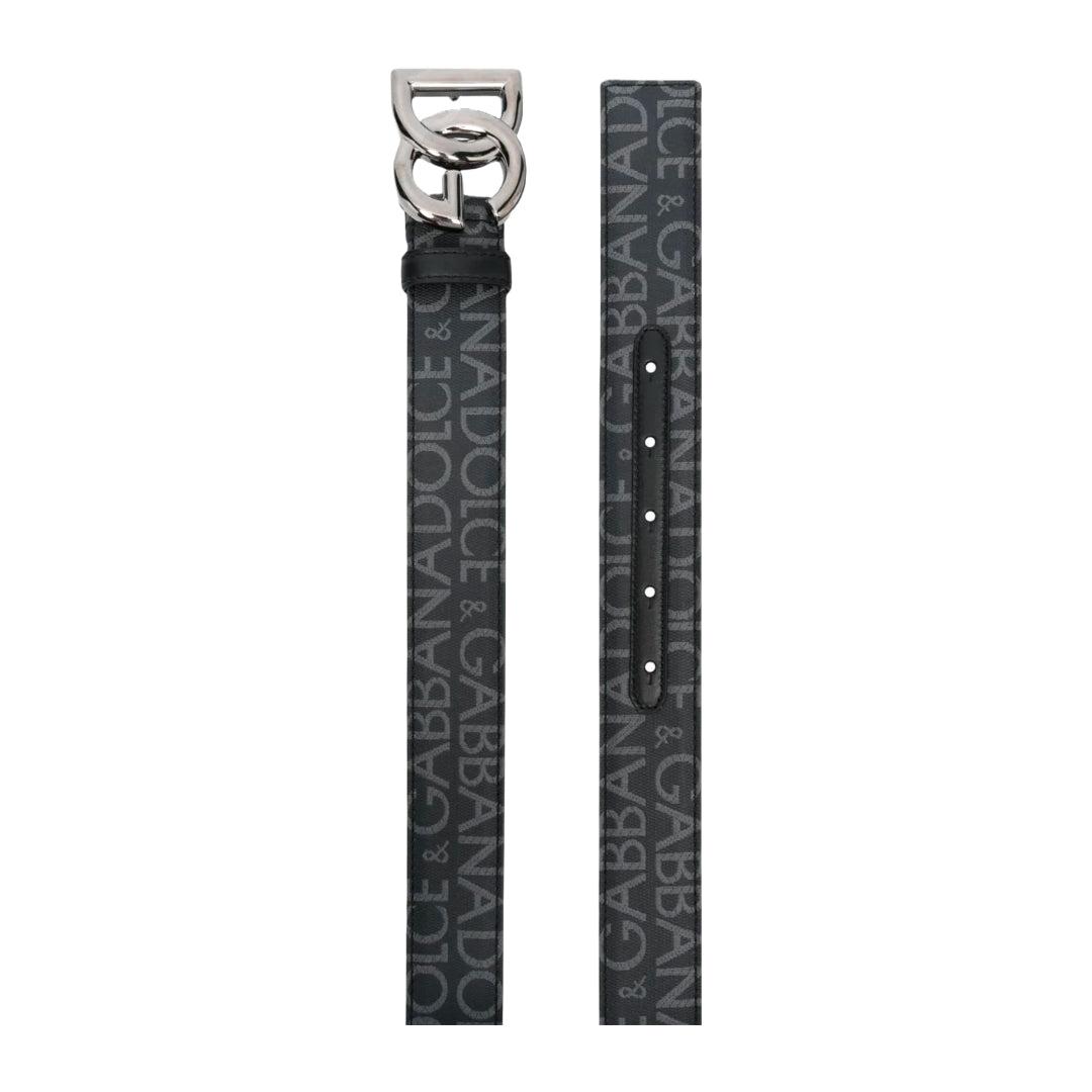 DOLCE & GABBANA CALFSKIN JACQUARD BELT