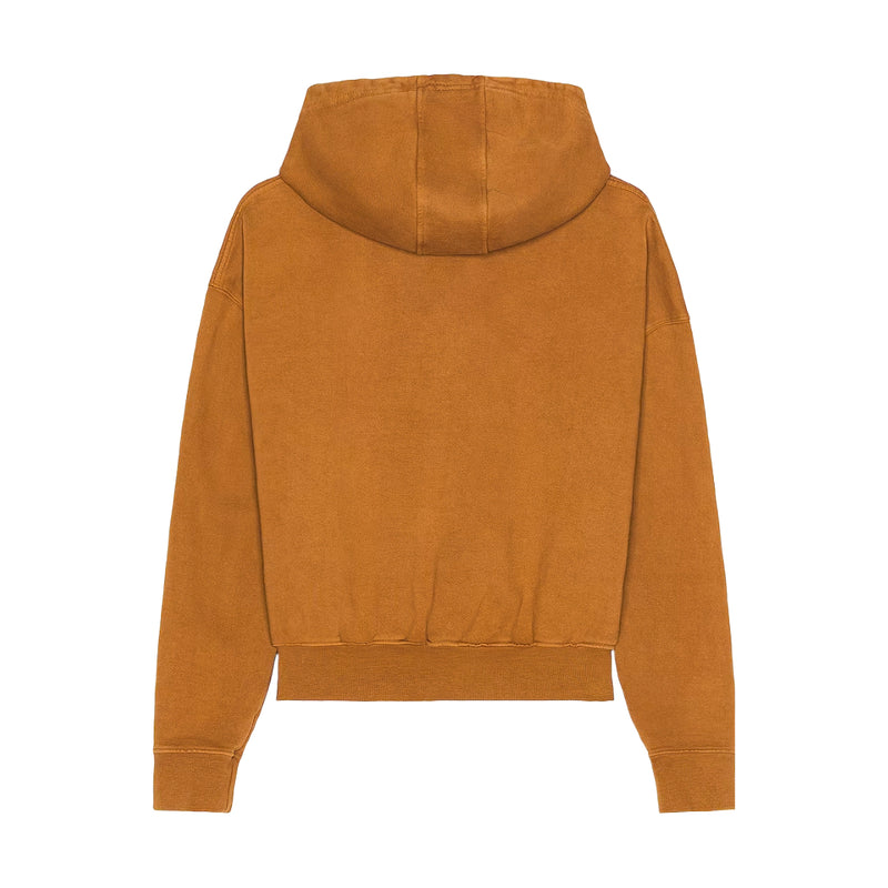 RHUDE CROPPED DESERT VALLEY HOODIE CAMEL