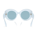 BURBERRY MARGOT MONOGRAM MOTIF OVERSIZED FRAME  AZURE/BLUE