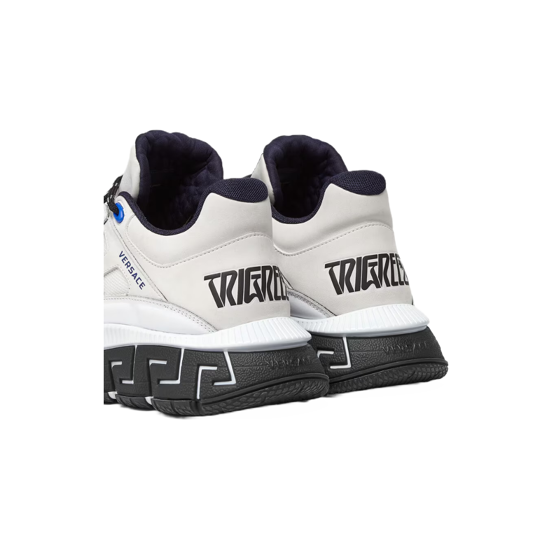 VERSACE TRIGRECA SNEAKERS OFFWHITE/BLUE