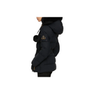 MOOSE KNUCKLES WOMENS GOLD CAMBRIA JACKET SHEARLING BLACK/BLACK