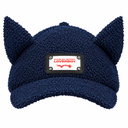TEDDY EARS CAP IN WOVEN NAVY