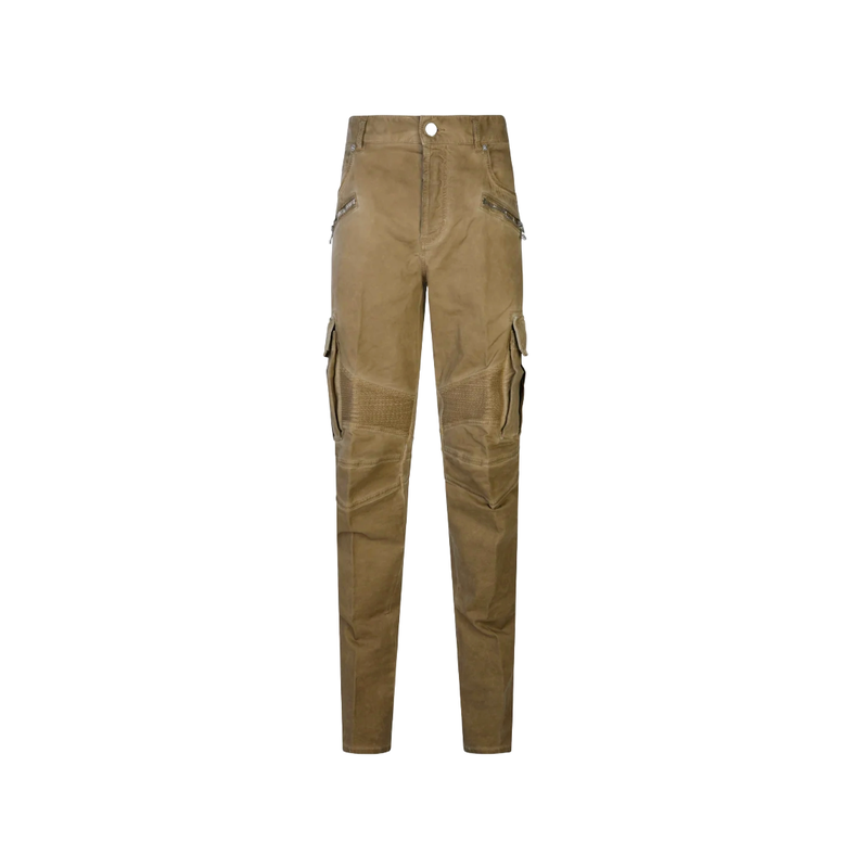 BALMAIN TAPERED CARGO PANTS-TAPERED JEANS LIGHT MOLE