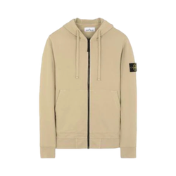 STONE ISLAND MENS ZIP UP HOODIE TAN 64251