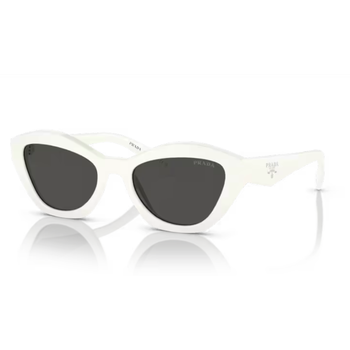 PRADA SUNGLASSES WHITE/DARK GREY 0PR A02S