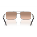 PRADA SUNGLASSES SILVER/BROWN MIRROR 0PR A52S