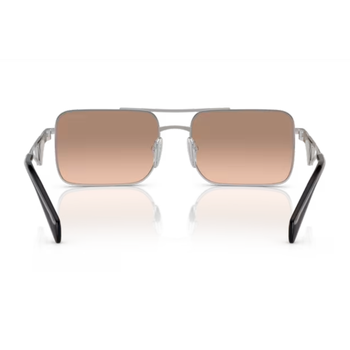 PRADA SUNGLASSES SILVER/BROWN MIRROR 0PR A52S