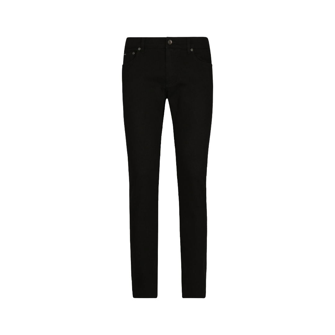 DOLCE & GABBANA SLIM -FIT STRETCH JEANS BLACK