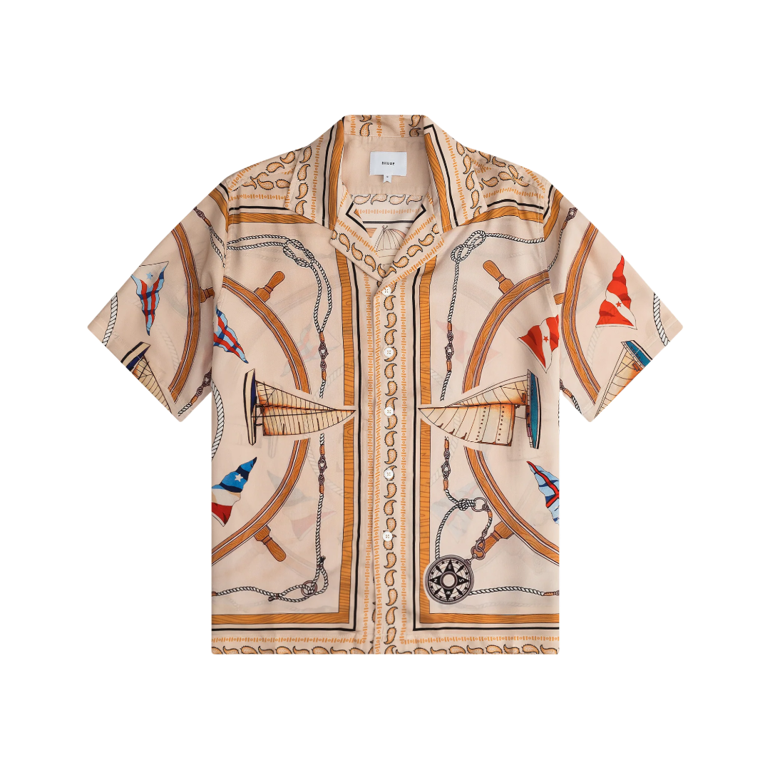 RHUDE NAUTICAL SILK SHIRT MULTI