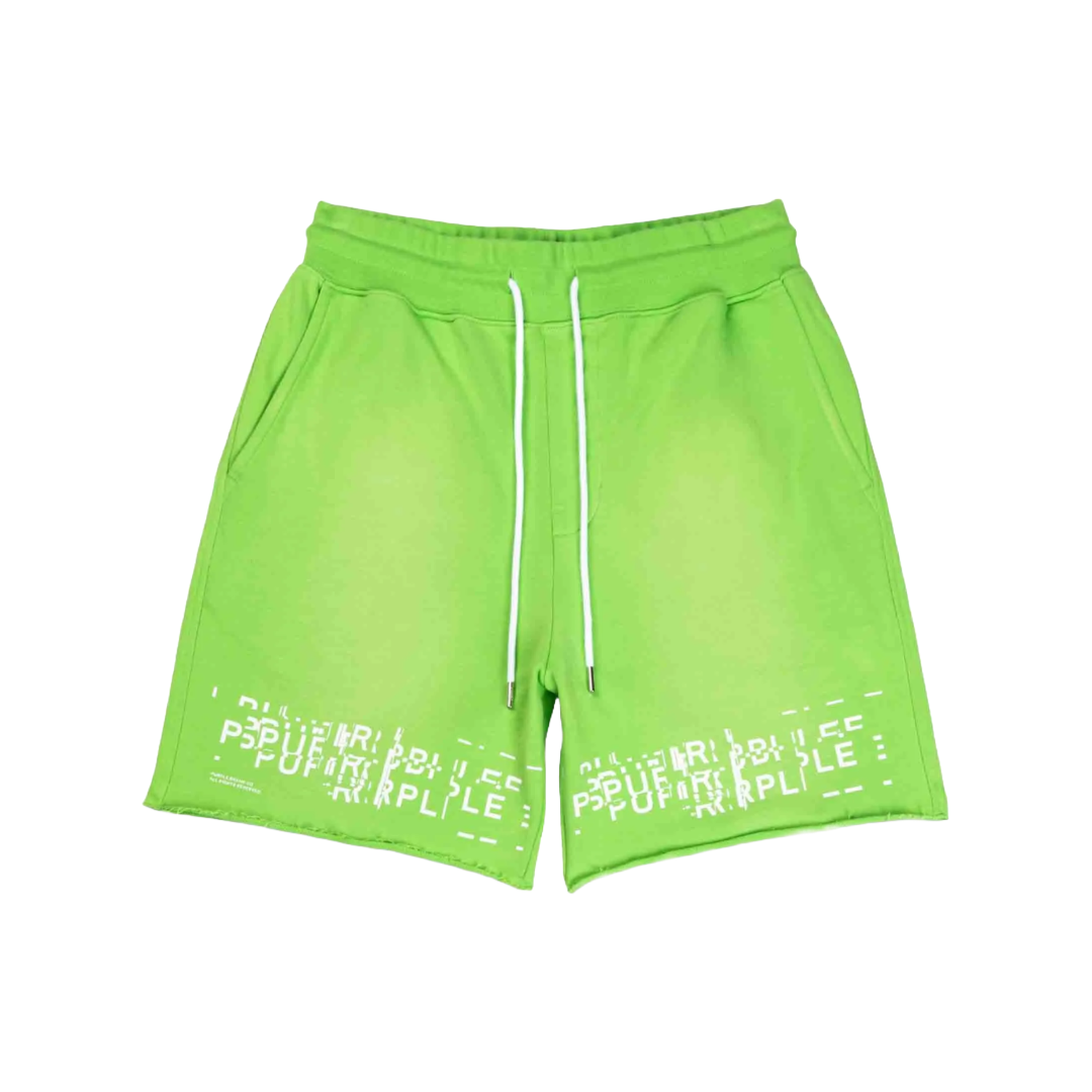 PURPLE BRAND GLITCH SHORT GREEN