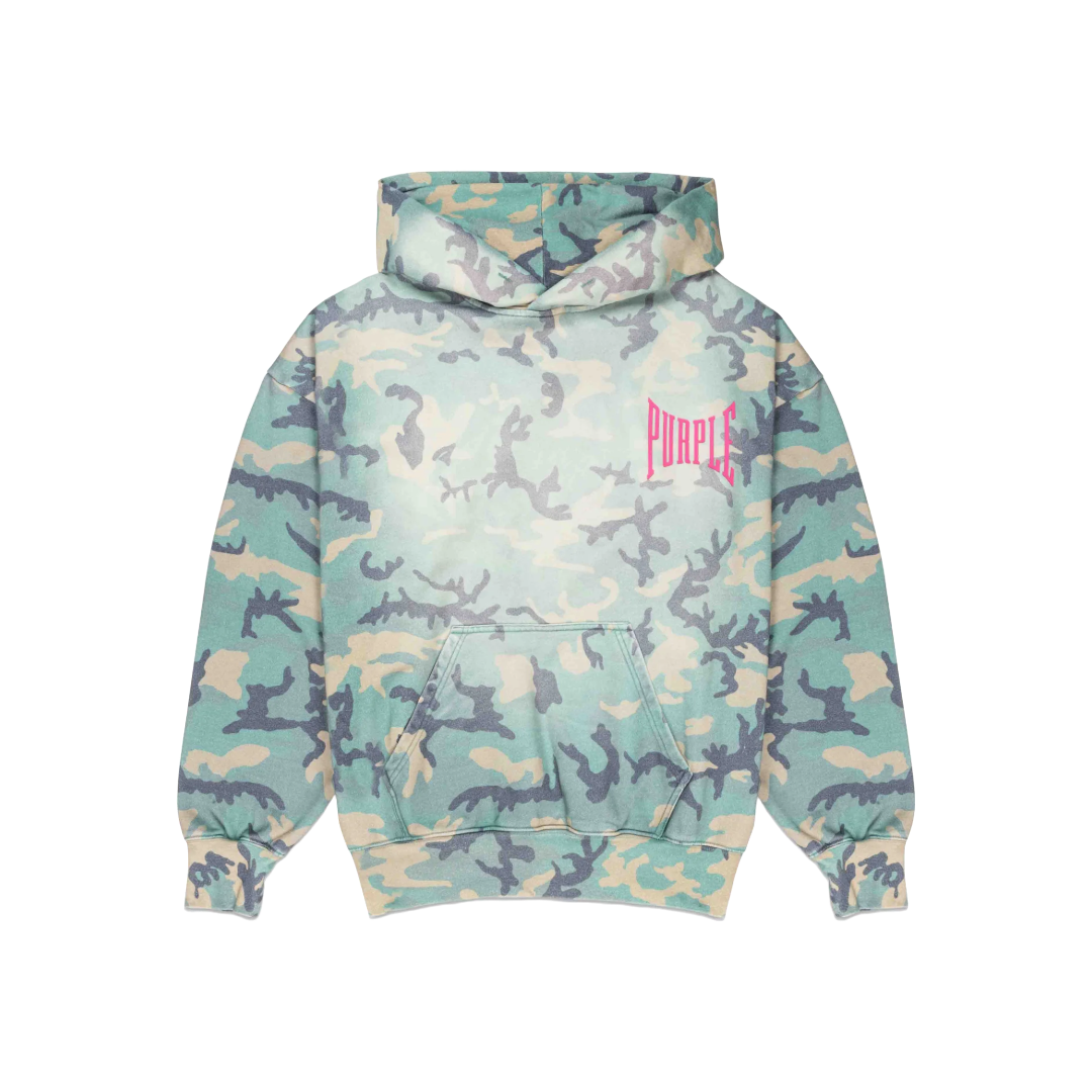 PURPLE BRAND FADED CAMO HOODIE