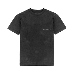 PURPLE BRAND TEXTURED TEE WASHED BLACK BEAUTY