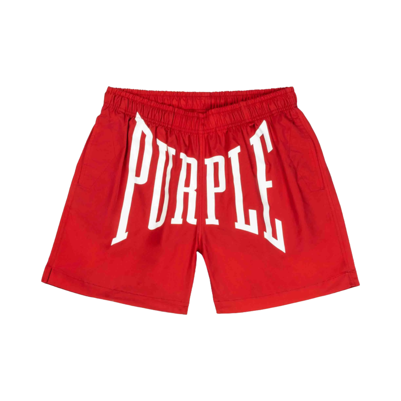 PURPLE BRAND UPPERCUT CORE RED ALL ROUND SHORT