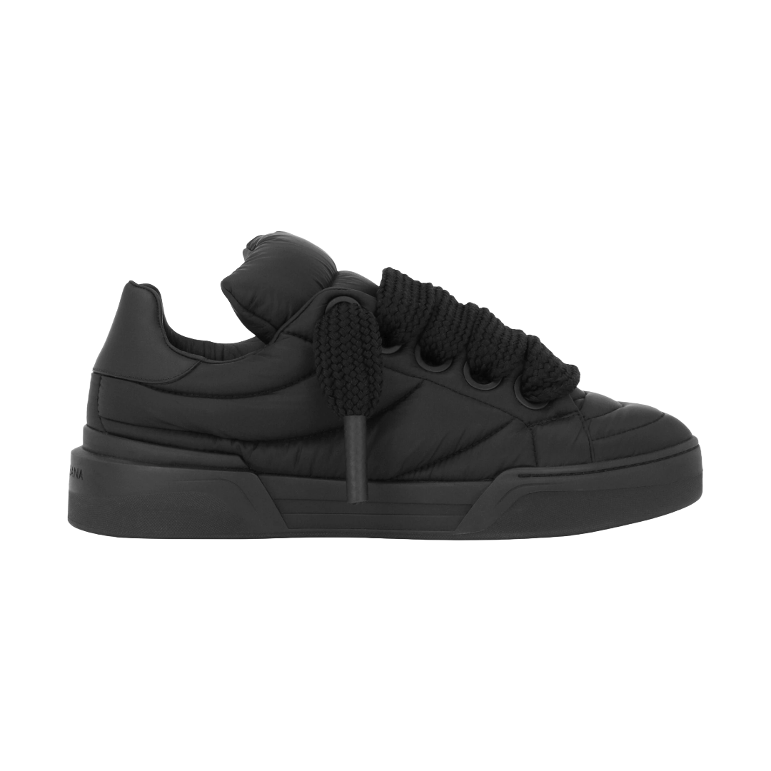 DOLCE & GABBANA NYLON NEW ROMA SNEAKERS BLACK