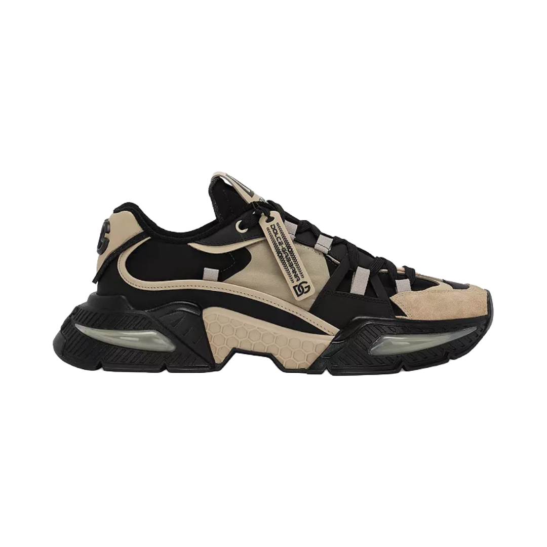 DOLCE & GABBANA AIR MASTER SNEAKER BEIGE/BLACK