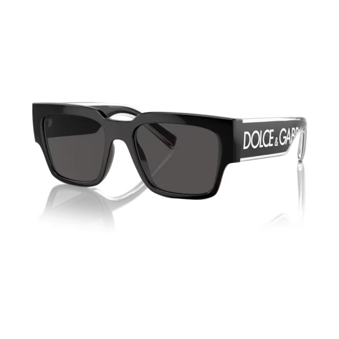 DOLCE & GABBANA KIDS DG ELASTIC SUNGLASSES BLACK/WHITE