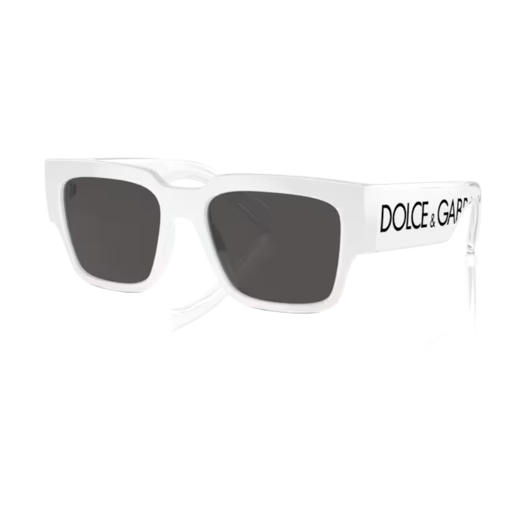 DOLCE & GABBANA ELASTIC SUNGLASSES WHITE/BLACK