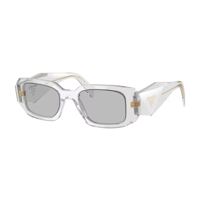 PRADA SUNGLASSES TRASPARENT LIGHT GREY 0PR 17WSF