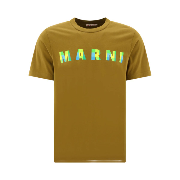 MARNI COTTON T-SHIRT WITH GINGHAM  CRETA