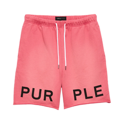 PURPLE BRAND WORDMARK SHORTS PINK