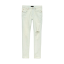 PURPLE BRAND VINTAGE KNEE BLOWOUT LT INDIGO