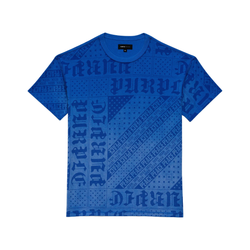 PURPLE BRAND FLAG BANDANA TEE BLUE