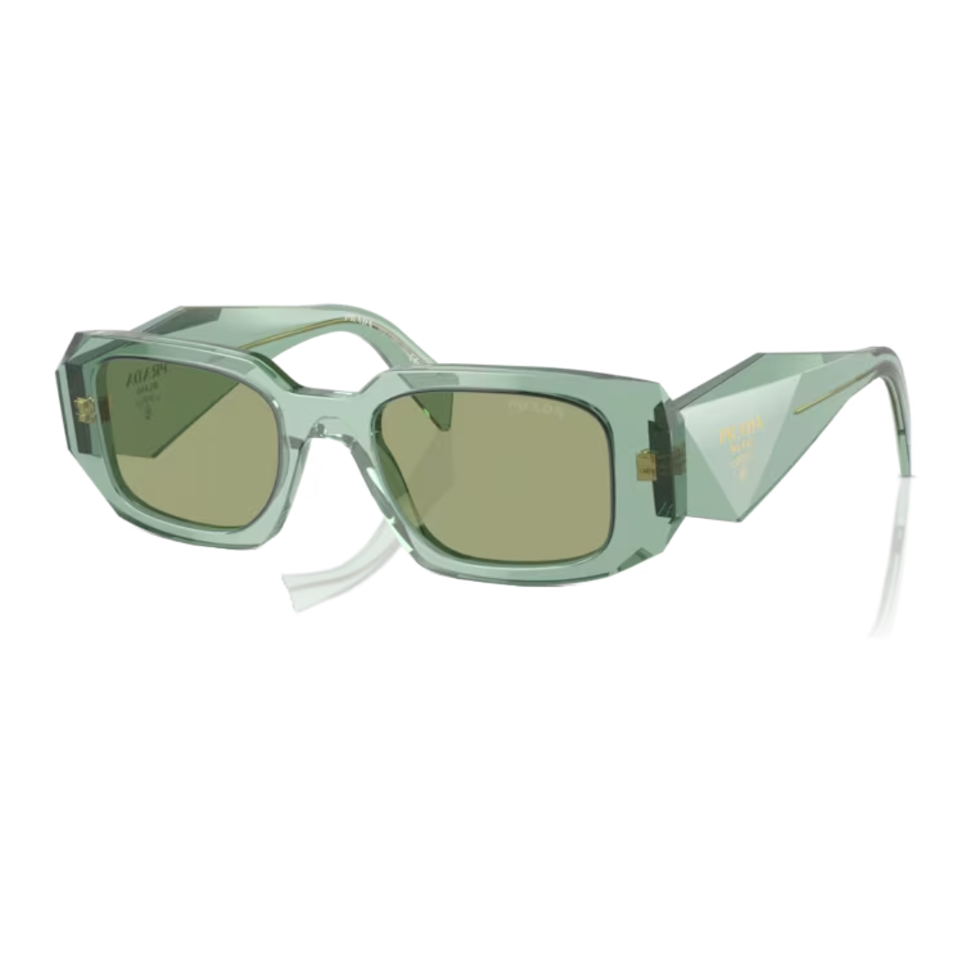 PRADA SYMBOLE SUNGLASSES 0PR 17WS TRANSPARENT/GREEN