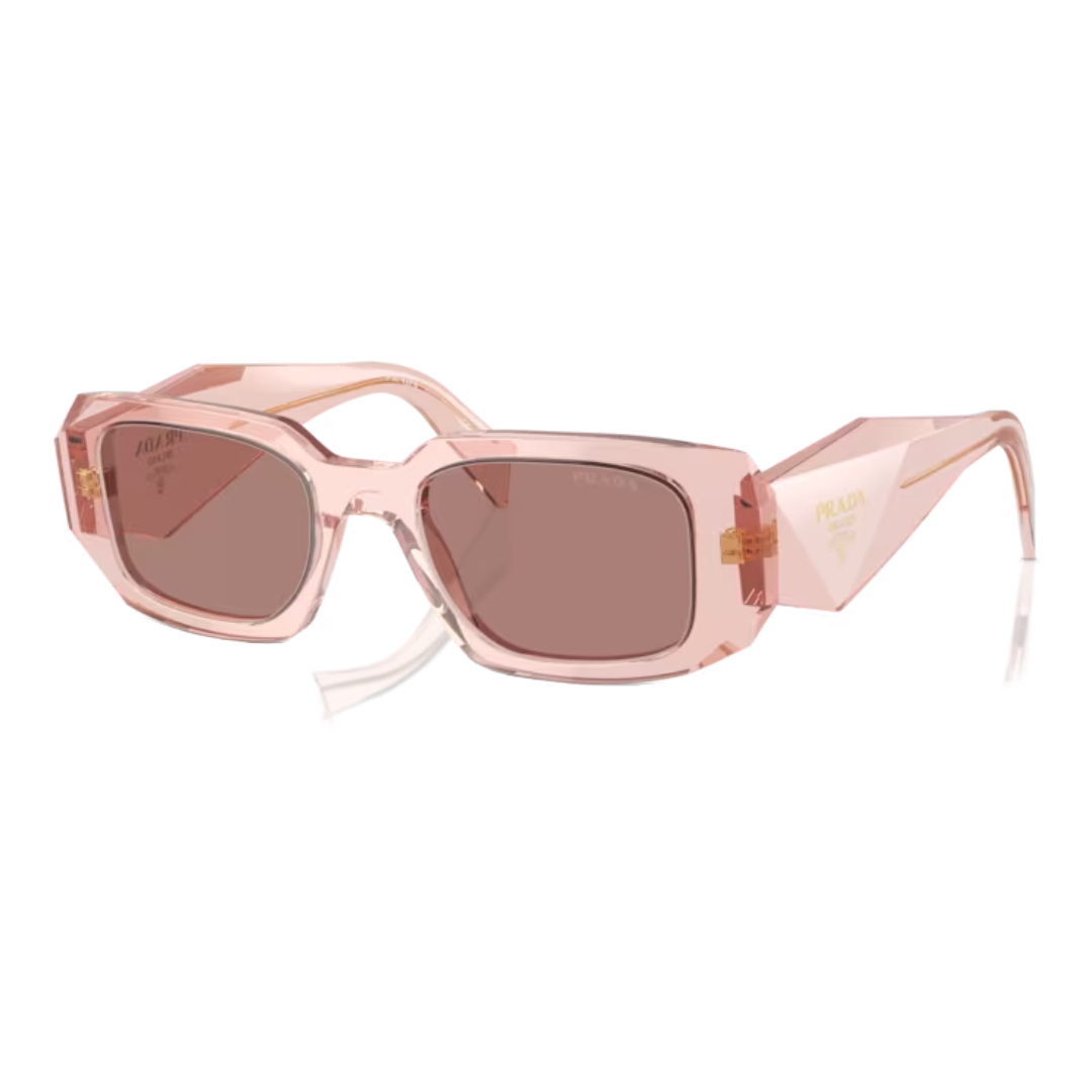 PRADA SYMBOLE SUNGLASSES 0PR 17WS TRANSPARENT/LIGHT BROWN