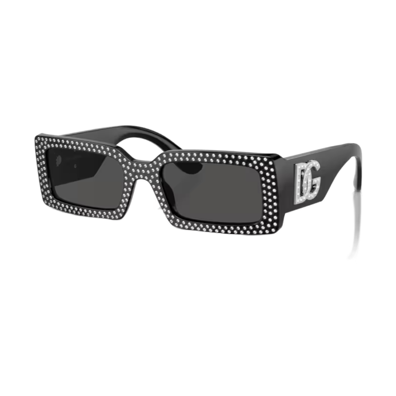 DOLCE & GABBANA DG CRYSTAL SUNGLASSES BLACK