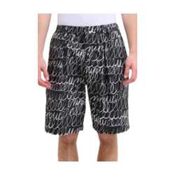 MARNI SCRIBBLED POPELINE SHORTS BLACK/WHITE