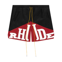 RHUDE AWAKEING SHORTS BLACK/GREEN/CREME