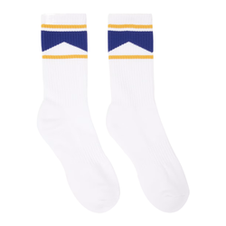 CHEVRON SOCK WHITE/NAVY