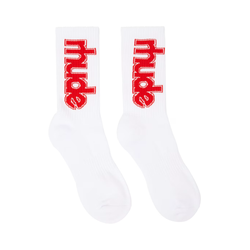 SKI CLUB SOCK WHITE/RED