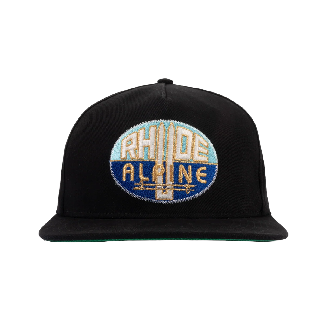 RHUDE ALPINE STRUCTURE HAT BLACK