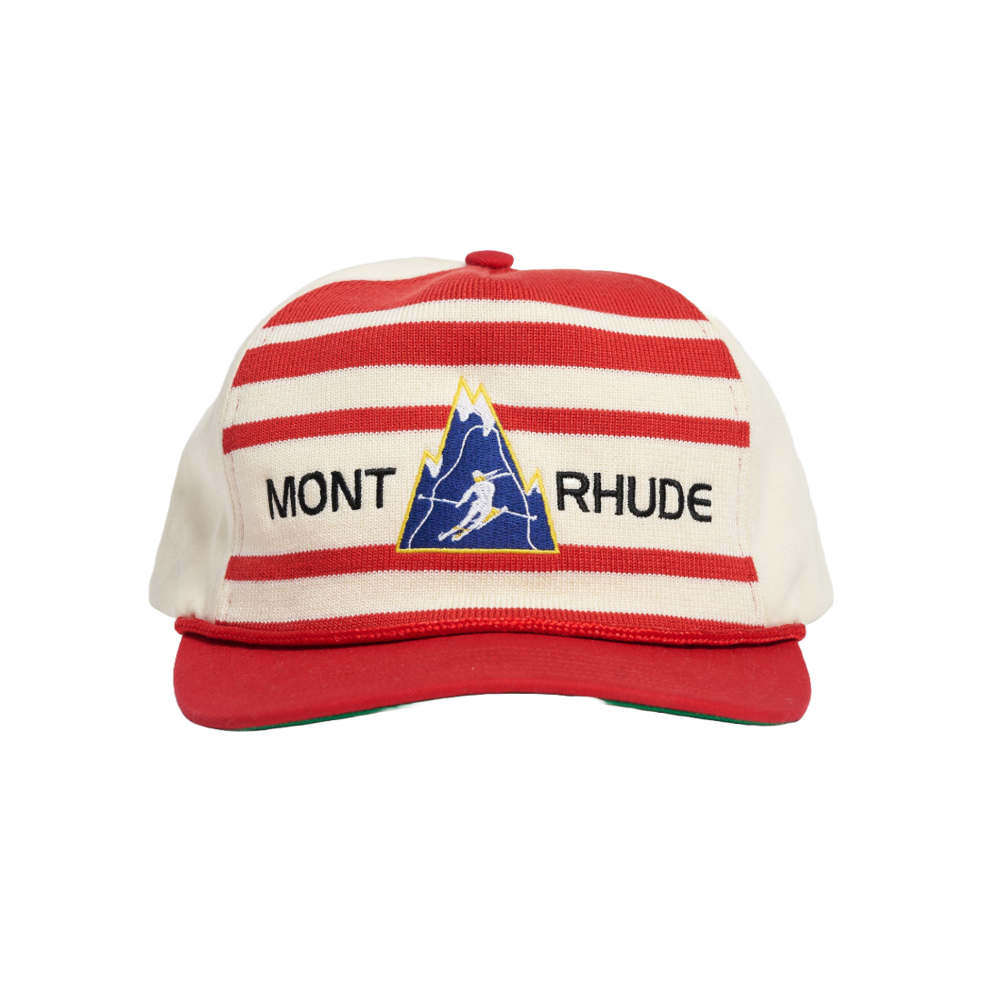 MONT STRIPED STRUCTURE HAT RED/OFF WHITE