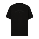 COTTON T-SHIRT WITH DOLCE&GABBANA LOGO BLACK