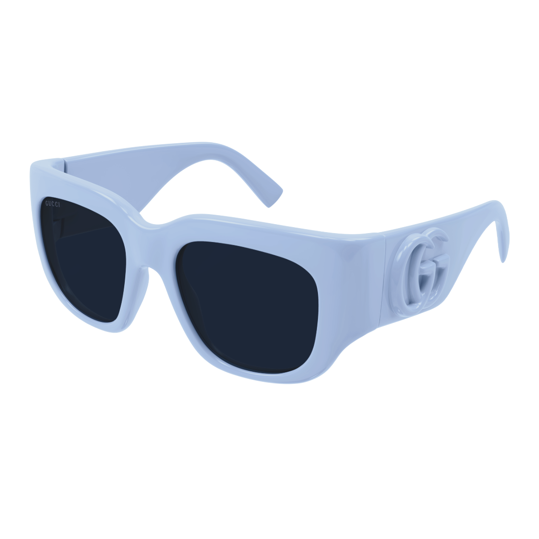 MORMONT MONOCOLOR SQUARED SUNGLASSES LIGHT BLUE