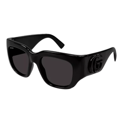 MORMONT MONOCOLOR SQUARED SUNGLASSES BLACK