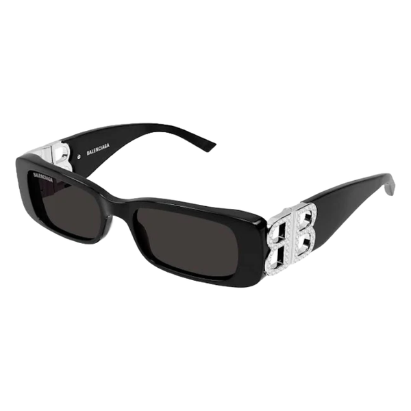 DYNASTY RECTANGLE SUNGLASSES IN BLACK