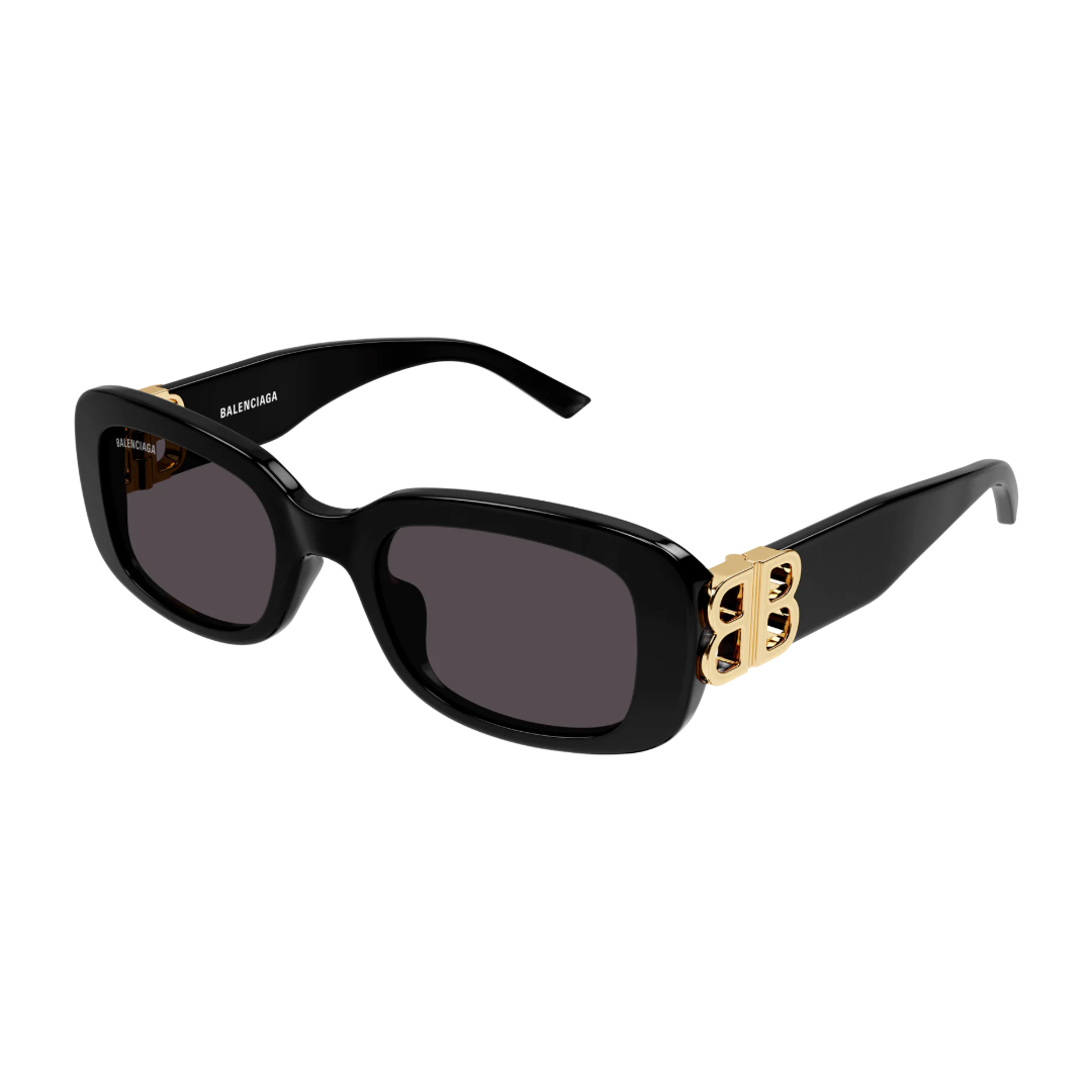 DYNASTY RECTANGULAR SUNGLASSES BLACK/GOLD