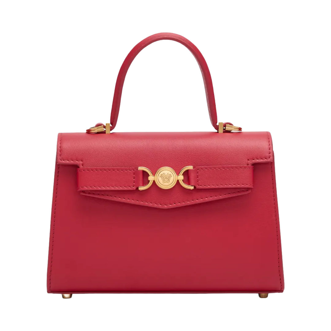 MEDUSA '95 SMALL HANDBAG LIPSTICK RED/GOLD