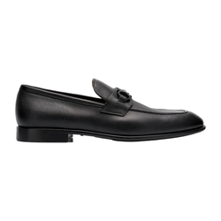 FOSTER LEATHER GANCINI BIT LOAFERS BLACK