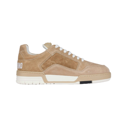 RUBBER TEDDY BEAR NAPPA LEATHER STREETBALL SNEAKERS BEIGE