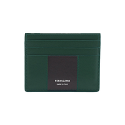 BICOLOR CREDIT CARD HOLDER FOREST GREEN/BLACK