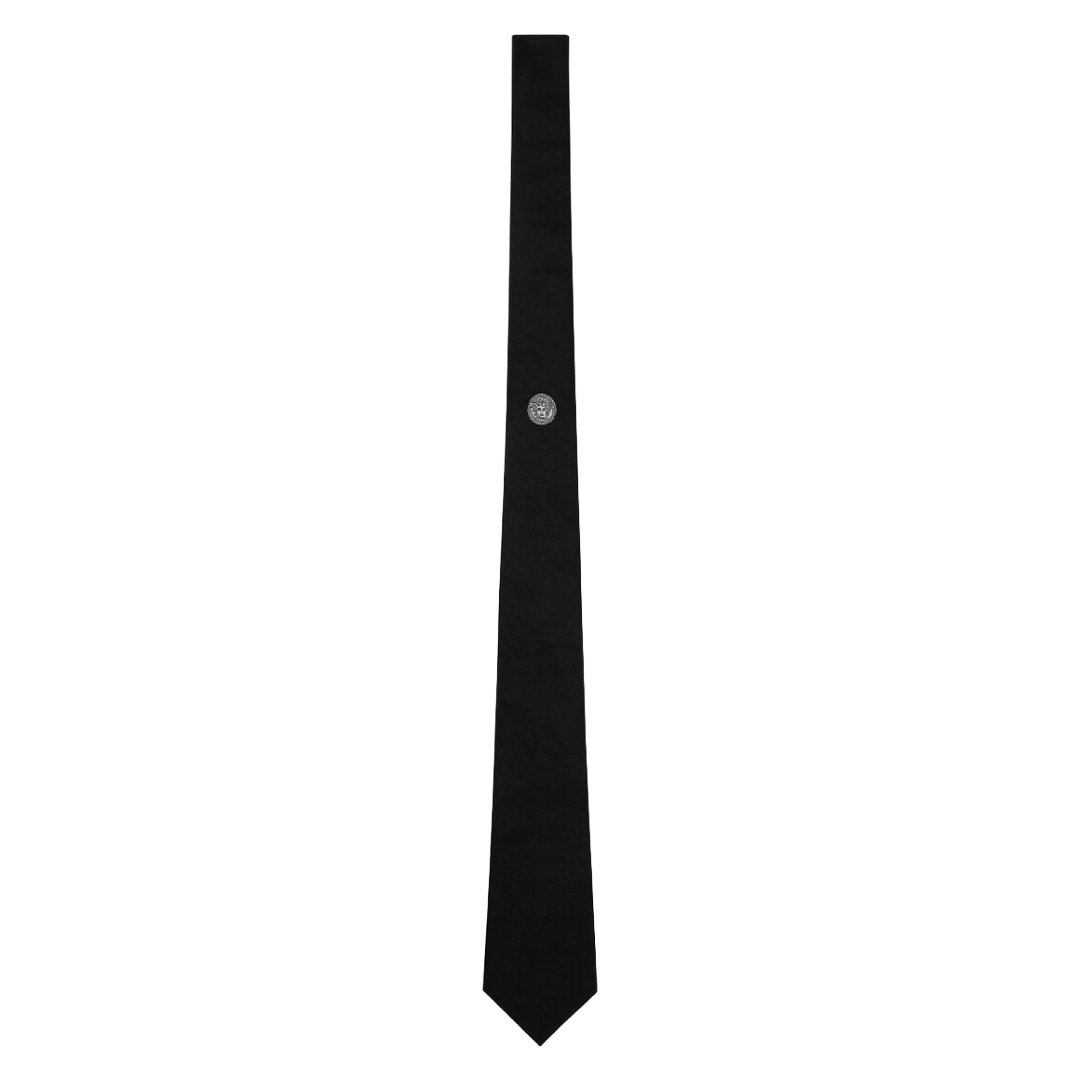 MEDUSA SILK TIE BLACK