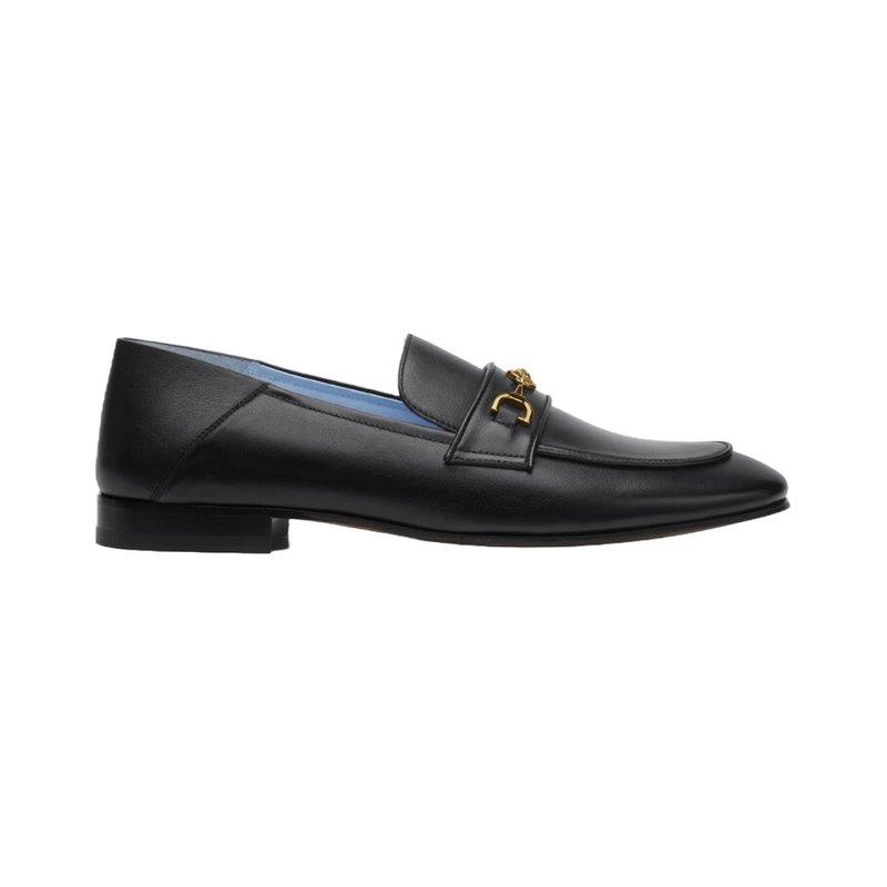 MEDUSA '95 LEATHER SLIPPERS BLACK+GOLD