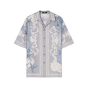 BAROCCO SEA SILK SHIRT BLUE+PRINT